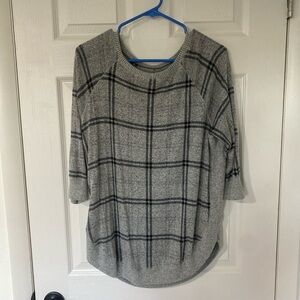Maurices Black and Gray Knit Sweater